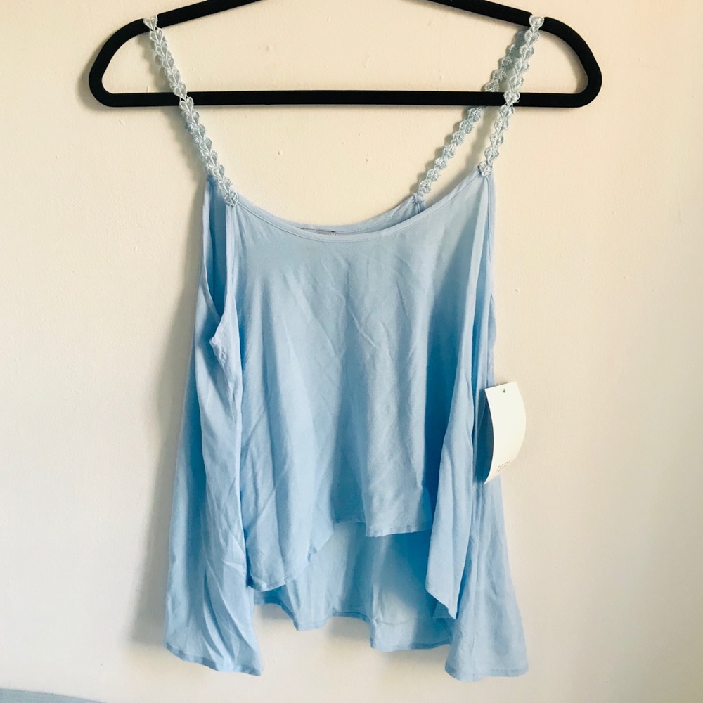 NWT TOBI Light Blue Crop Top Tank